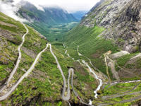Trollstigen von einer Aussichtsplattform