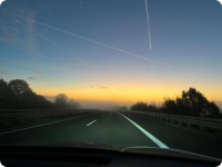 Auf der Autobahn Richung Süden