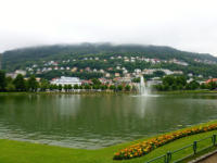 Bergen - Blick auf den Fløyen