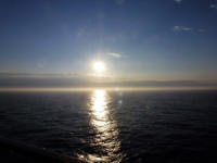 Mitternachtssonne auf dem Weg zum Nordkap