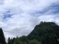 Hängebrücke an der Burgruine Ehrenberg