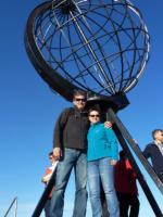 Weltkugel am Nordkap