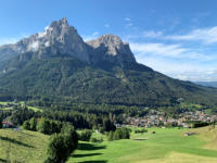 Blick auf den Schlern am Morgen