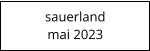 sauerland mai 2023