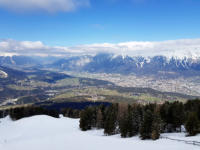 Blick vom Patscherkofel auf Innsbruck