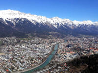 Landeanflug auf Innsbruck