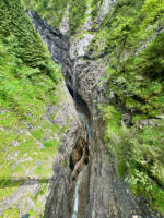 Blick von oben in die Klamm