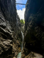 Blick aus der Klamm auf die "Eiserne Brücke"