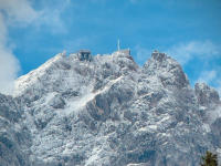 Zugspitze vom Eibsee aus gesehen