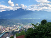 Blick von der Hungerburg auf Innsbruck